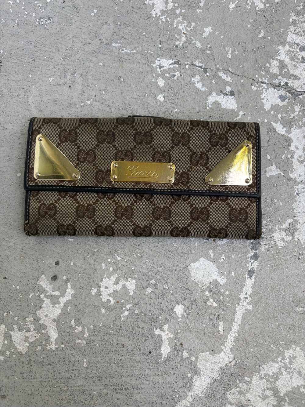 Gucci GG canvas Continental wallet